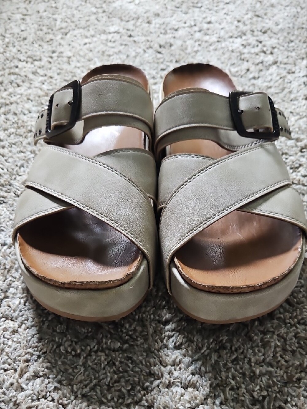 Blowfish Cross-Strap Platform Sandals with Adjustable Buckle - Picture 4 of 13